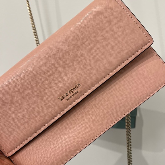Kate Spade willow wallet crossbody purse + wallet, rosy cheeks light pink - Picture 6 of 12